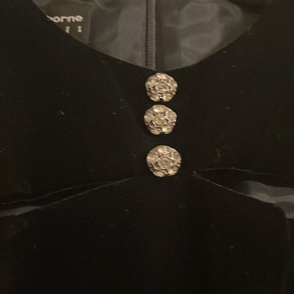 Liz Calborne  Black Velvet sleeveless Gown - Picture 5 of 5